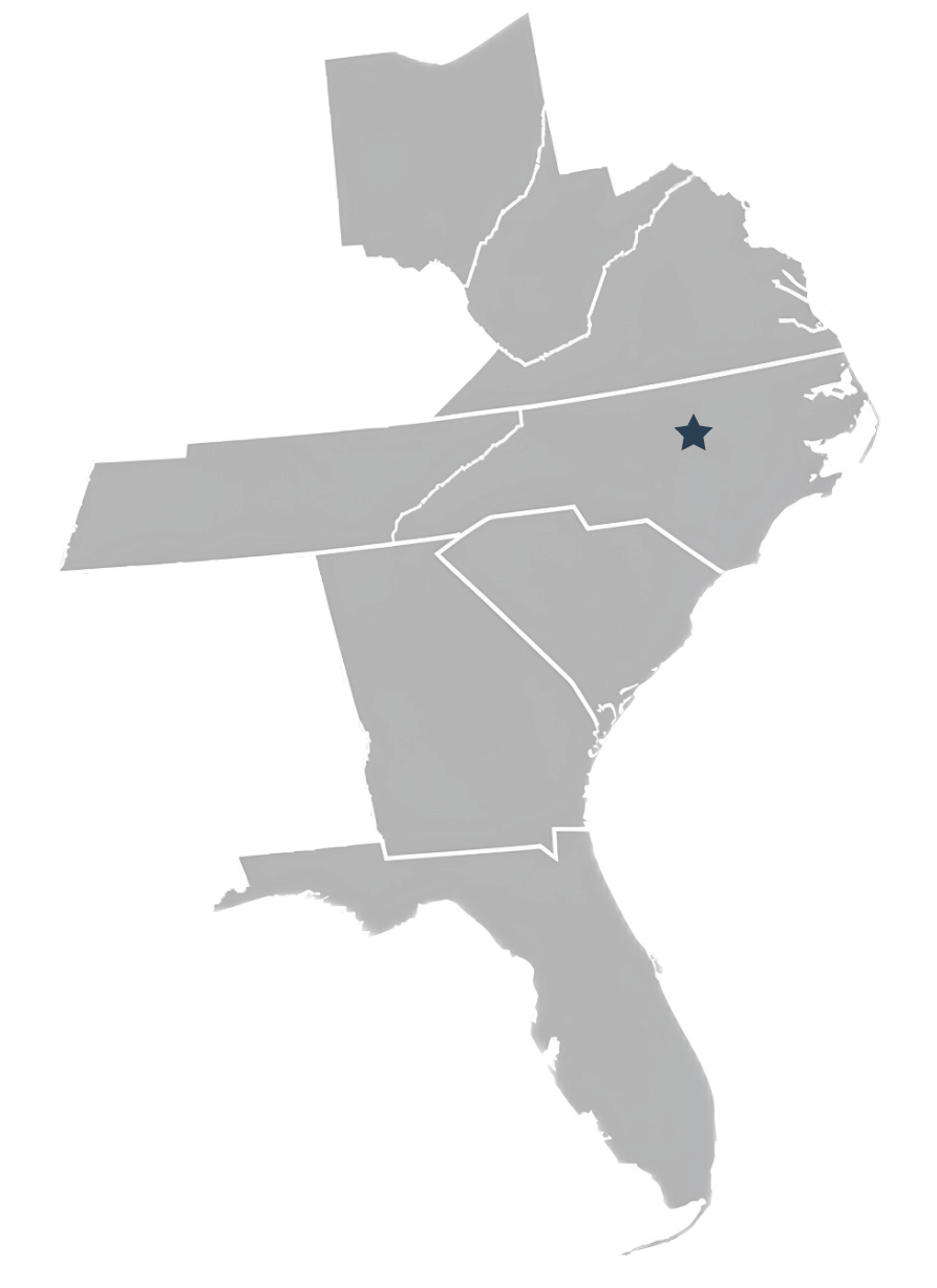 Aerial view of Chapel Hill, North Carolina